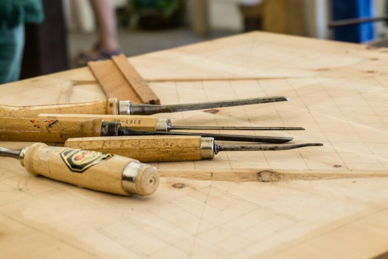 Hand-cut dovetail and mortise tenon wood joinery on an antique hardwood chest