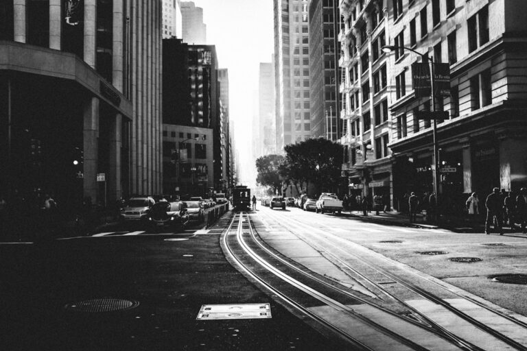 Vintage black and white street scene evoking the aesthetic of post-war Italian Neorealism